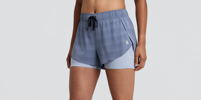 Women's CoolGrid™ 2-in-1 Run Shorts - Steel Horizon
