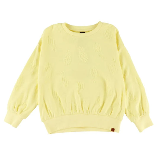 Yellow Embossed Sweatshirt