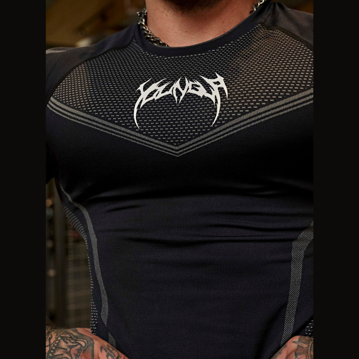 YoungLA - 4065 - Warrior X Compression Tees - Black/Grey