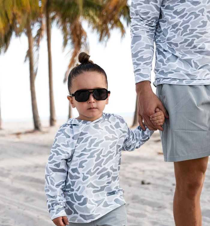 Youth Performance Hoodie - White Camo